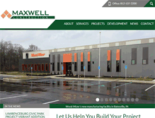 Tablet Screenshot of maxwellbuilds.com